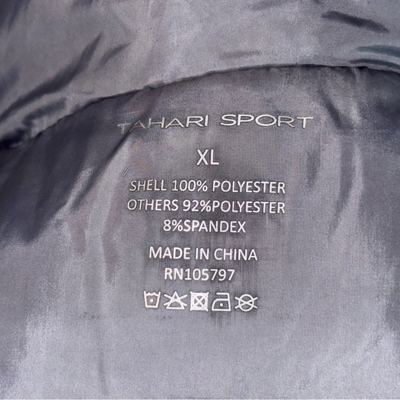 TAHARI Sport Women’s Packable Gray Puffer Quilted Vest Size XL - Picture 6 of 6